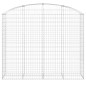 vidaXL Cesto Gabbione ad Arco 200x50x160/180 cm Ferro Zincato vidaXL Cesto Gabbione ad Arco 200x50x160/180 cm Ferro Zincato
