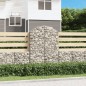 vidaXL Cesto Gabbione ad Arco 100x30x140/160 cm Ferro Zincato vidaXL Cesto Gabbione ad Arco 100x30x140/160 cm Ferro Zincato