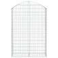 vidaXL Cesto Gabbione ad Arco 100x30x140/160 cm Ferro Zincato vidaXL Cesto Gabbione ad Arco 100x30x140/160 cm Ferro Zincato