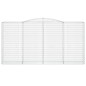 vidaXL Cesto Gabbione ad Arco 400x50x200/220 cm Ferro Zincato vidaXL Cesto Gabbione ad Arco 400x50x200/220 cm Ferro Zincato