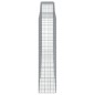 vidaXL Cesto Gabbione ad Arco 400x50x200/220 cm Ferro Zincato vidaXL Cesto Gabbione ad Arco 400x50x200/220 cm Ferro Zincato