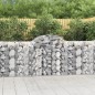 vidaXL Cesto Gabbione ad Arco 200x50x100/120 cm Ferro Zincato vidaXL Cesto Gabbione ad Arco 200x50x100/120 cm Ferro Zincato