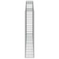 vidaXL Cesto Gabbione ad Arco 300x30x160/180 cm Ferro Zincato