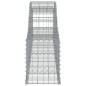 vidaXL Cesto Gabbione ad Arco 300x30x40/60 cm Ferro Zincato vidaXL Cesto Gabbione ad Arco 300x30x40/60 cm Ferro Zincato