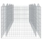 vidaXL Gabbione ad Arco con Letto Rialzato 400x100x100cm Ferro Zincato vidaXL Gabbione ad Arco con Letto Rialzato 400x100x100cm Ferro Zincato