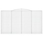 vidaXL Cesto Gabbione ad Arco 400x50x220/240 cm Ferro Zincato vidaXL Cesto Gabbione ad Arco 400x50x220/240 cm Ferro Zincato