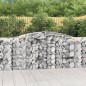 vidaXL Cesto Gabbione ad Arco 400x50x100/120 cm Ferro Zincato vidaXL Cesto Gabbione ad Arco 400x50x100/120 cm Ferro Zincato