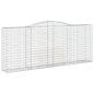 vidaXL Cesto Gabbione ad Arco 400x50x160/180 cm Ferro Zincato vidaXL Cesto Gabbione ad Arco 400x50x160/180 cm Ferro Zincato