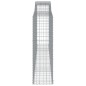 vidaXL Cesto Gabbione ad Arco 400x50x160/180 cm Ferro Zincato vidaXL Cesto Gabbione ad Arco 400x50x160/180 cm Ferro Zincato