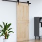 vidaXL Porta 90x210 cm in Legno Massello di Pino