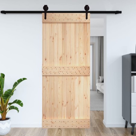 vidaXL Porta 100x210 cm in Legno Massello di Pino