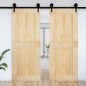 vidaXL Porta NARVIK 90x210 cm in Legno Massello di Pino