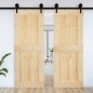 vidaXL Porta 85x210 cm in Legno Massello di Pino vidaXL Porta 85x210 cm in Legno Massello di Pino