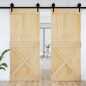 vidaXL Porta 95x210 cm in Legno Massello di Pino