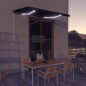 Tenda da Sole Retrattile Manuale con LED 350x250 cm Antracite Tenda da Sole Retrattile Manuale con LED 350x250 cm Antracite