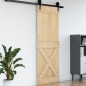 vidaXL Porta 80x210 cm in Legno Massello di Pino