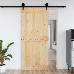 vidaXL Porta 100x210 cm in Legno Massello di Pino