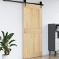 vidaXL Porta 100x210 cm in Legno Massello di Pino
