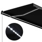 Tenda da Sole Retrattile Manuale con LED 350x250 cm Antracite Tenda da Sole Retrattile Manuale con LED 350x250 cm Antracite