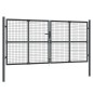 vidaXL Cancello da Giardino Rete Antracite 300x175 cm Acciaio Zincato vidaXL Cancello da Giardino Rete Antracite 300x175 cm Acciaio Zincato