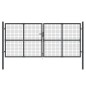 vidaXL Cancello da Giardino Rete Antracite 300x175 cm Acciaio Zincato vidaXL Cancello da Giardino Rete Antracite 300x175 cm Acciaio Zincato