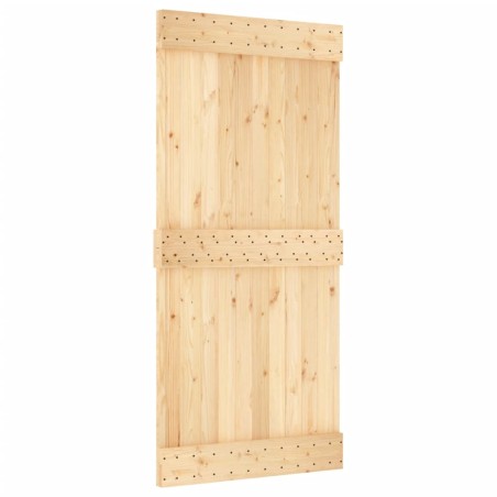vidaXL Porta 95x210 cm in Legno Massello di Pino