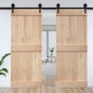 vidaXL Porta 95x210 cm in Legno Massello di Pino