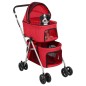 vidaXL Passeggino Cani Pieghevole 2 Livelli Rosso 83x48x97cm Tessuto vidaXL Passeggino Cani Pieghevole 2 Livelli Rosso 83x48x97cm Tessuto