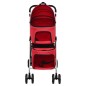 vidaXL Passeggino Cani Pieghevole 2 Livelli Rosso 83x48x97cm Tessuto vidaXL Passeggino Cani Pieghevole 2 Livelli Rosso 83x48x97cm Tessuto