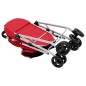 vidaXL Passeggino Cani Pieghevole 2 Livelli Rosso 83x48x97cm Tessuto vidaXL Passeggino Cani Pieghevole 2 Livelli Rosso 83x48x97cm Tessuto