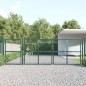 vidaXL Cancello da Giardino in Rete Verde 400x175 cm Acciaio Zincato vidaXL Cancello da Giardino in Rete Verde 400x175 cm Acciaio Zincato