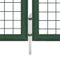 vidaXL Cancello da Giardino in Rete Verde 400x175 cm Acciaio Zincato vidaXL Cancello da Giardino in Rete Verde 400x175 cm Acciaio Zincato