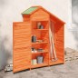 vidaXL Rimessa da Giardino Marrone 120x53,5x170 cm Legno Massello Pino vidaXL Rimessa da Giardino Marrone 120x53,5x170 cm Legno Massello Pino