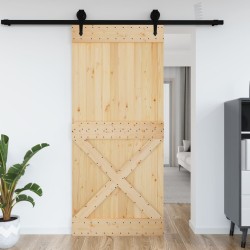 vidaXL Porta 100x210 cm in Legno Massello di Pino