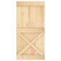 vidaXL Porta 100x210 cm in Legno Massello di Pino