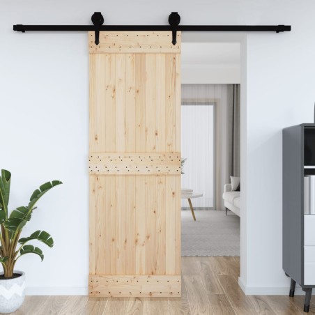 vidaXL Porta 80x210 cm in Legno Massello di Pino