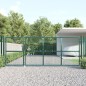vidaXL Cancello da Giardino in Rete Verde 350x175 cm Acciaio Zincato vidaXL Cancello da Giardino in Rete Verde 350x175 cm Acciaio Zincato