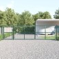 vidaXL Cancello da Giardino in Rete Verde 500x175 cm Acciaio Zincato vidaXL Cancello da Giardino in Rete Verde 500x175 cm Acciaio Zincato