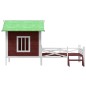 vidaXL Cuccia per Cani Moka 159x120x88,5 cm in Legno Massello di Pino