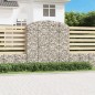 vidaXL Cesto Gabbione ad Arco 200x50x200/220 cm Ferro Zincato vidaXL Cesto Gabbione ad Arco 200x50x200/220 cm Ferro Zincato