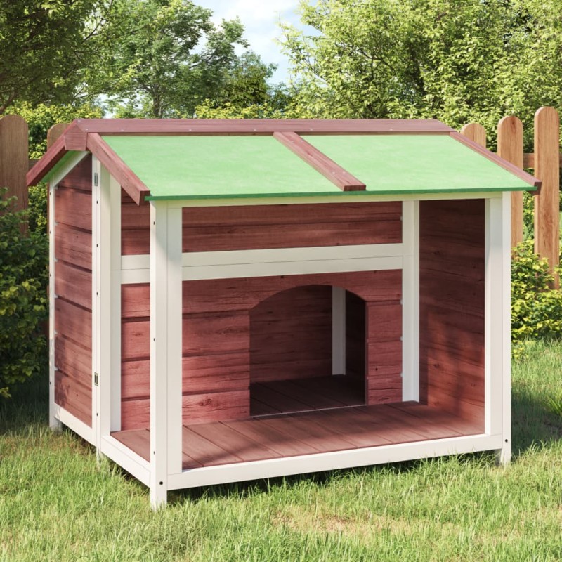 vidaXL Cuccia per Cani Moka 96x87x80,5 cm in Legno Massello di Pino