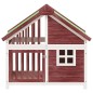 vidaXL Cuccia per Cani Moka 96x60,5x87 cm in Legno Massello di Pino