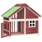 vidaXL Cuccia per Cani Moka 96x60,5x87 cm in Legno Massello di Pino