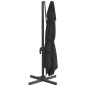 vidaXL Ombrellone a Sbalzo con Palo Alluminio Nero 400x300 cm