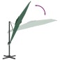 vidaXL Ombrellone a Sbalzo con Palo Alluminio Verde 300x300 cm vidaXL Ombrellone a Sbalzo con Palo Alluminio Verde 300x300 cm