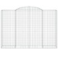 vidaXL Cesto Gabbione ad Arco 300x50x200/220 cm Ferro Zincato vidaXL Cesto Gabbione ad Arco 300x50x200/220 cm Ferro Zincato