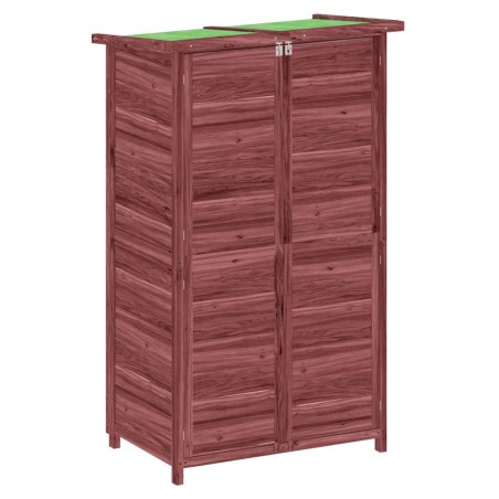 vidaXL Rimessa da Giardino Moka 83x57x140 cm in Legno Massello di Pino