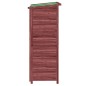 vidaXL Rimessa da Giardino Moka 83x57x140 cm in Legno Massello di Pino