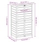 vidaXL Rimessa da Giardino Moka 83x57x140 cm in Legno Massello di Pino