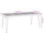 vidaXL Tavolo Giardino con Gambe Forcella 200x90x75 cm Massello Acacia vidaXL Tavolo Giardino con Gambe Forcella 200x90x75 cm Massello Acacia